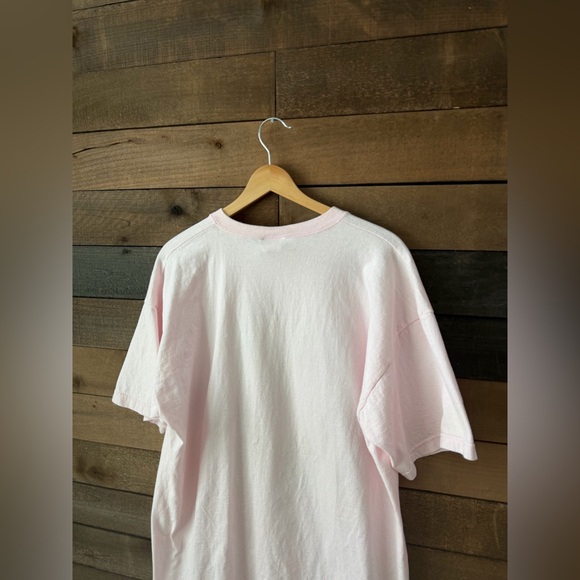 Vintage 90s Teddy Bear Graphic Tee Pink Made In USA - Picture 3 of 10